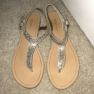 BCBG Sandals with opal crystals